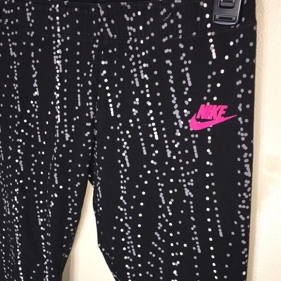 Nike Capri cropped ankle leggings size medium Nike pants workout active wear - Picture 4 of 7